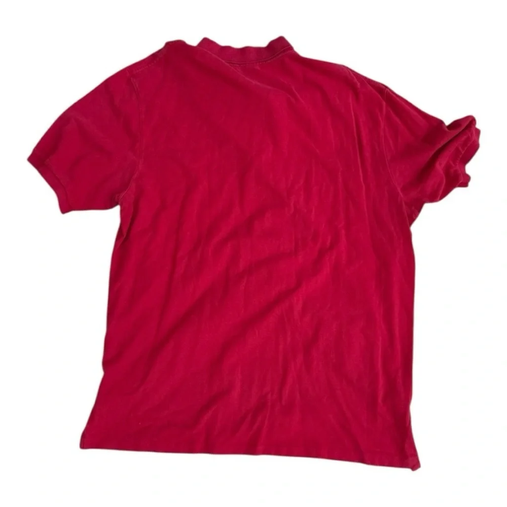 Ralph Lauren Men's Polo Shirt in Bold Red Size M classic preppy cotton pique top